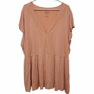 Torrid Super Soft Dusty Rose Top